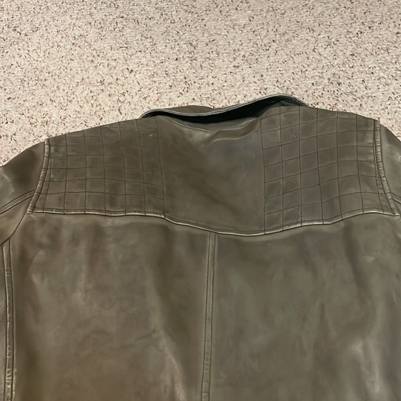 Levi's Dark Green Leather Jacket - Picture 6 of 10